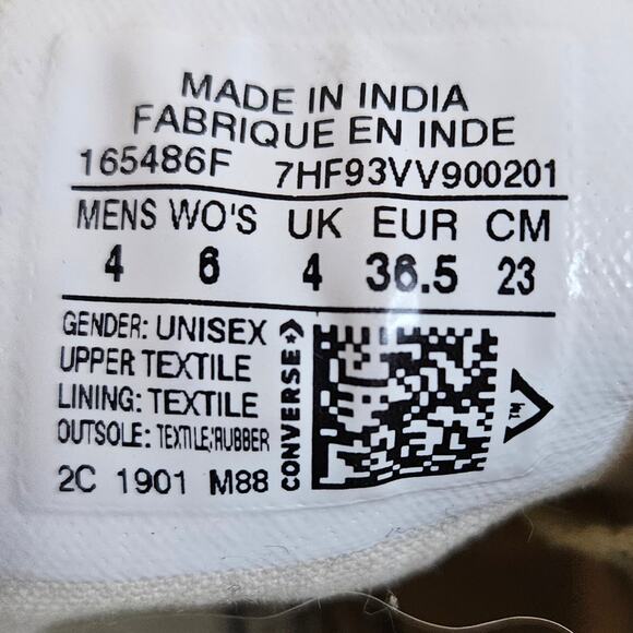 Converse Allstars yellow low top sneakers. Size 6 - Picture 5 of 8